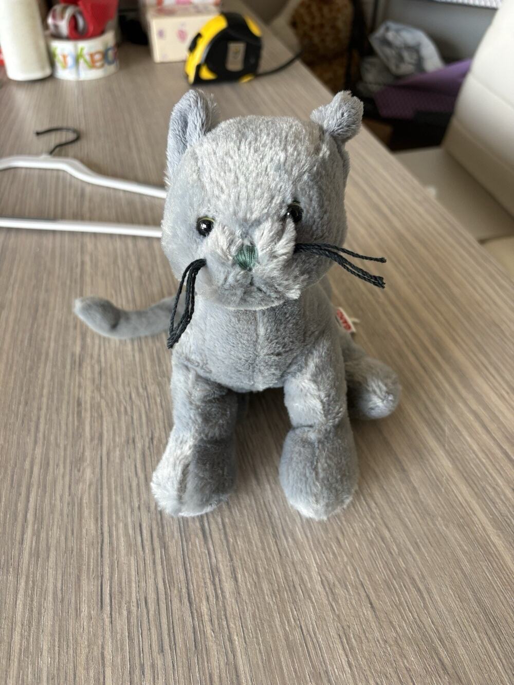 Webkinz Fans Grey Charcoal Cat HM152 Plush 9 No Code Plush Stuffed Toy Animal